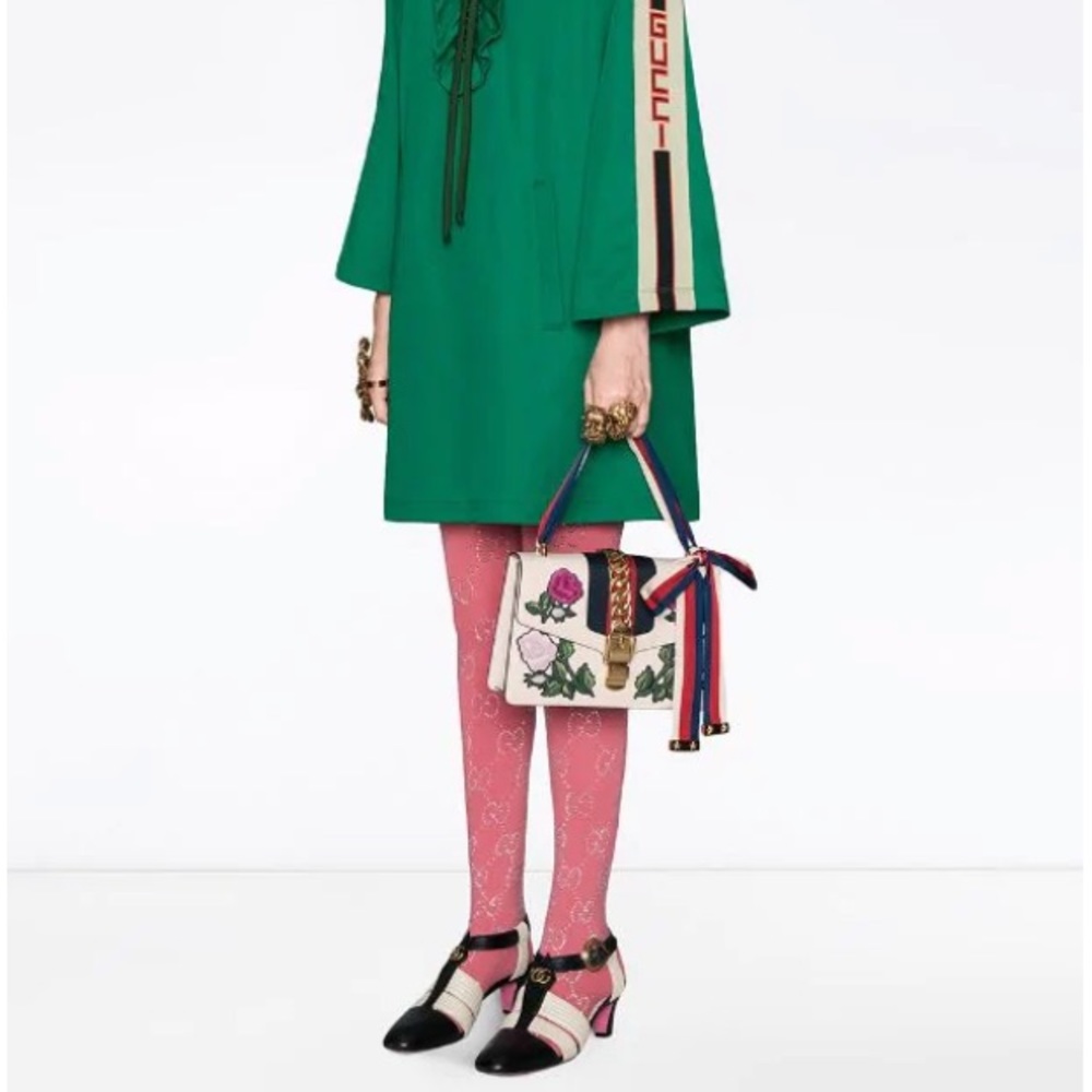 Gucci embroidered Sylvie bag